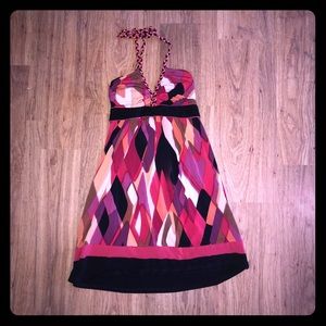 Formal, tie-around-the-neck, dress